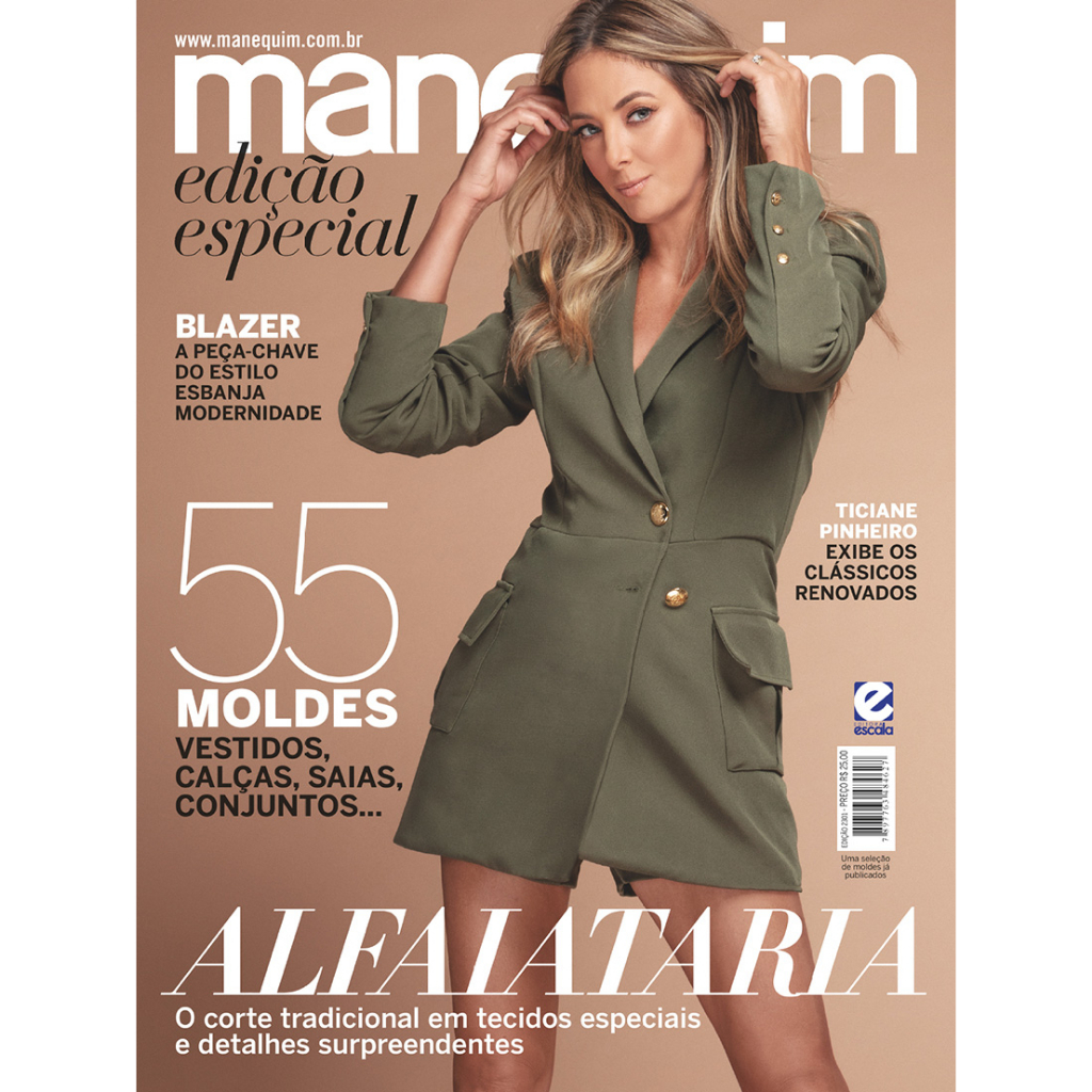 Revista Manequim Edição Especial - ALFAIATARIA, O Corte Tradicional em Tecidos Especiais e Detalhes Surpreendentes