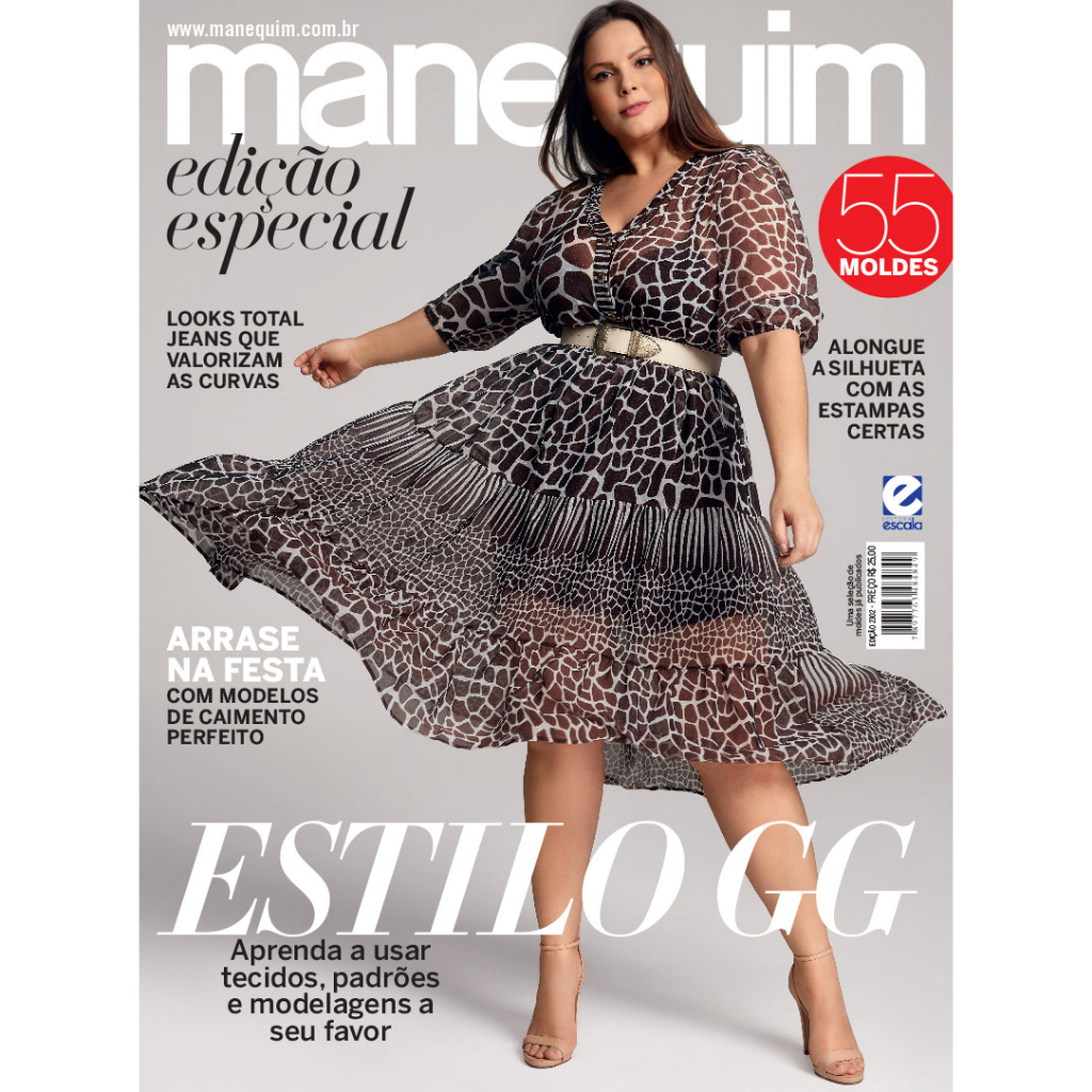 Revista Manequim Edição Especial - Estilo GG, Aprenda a Usar Tecidos, Padrões e Modelagens ao Seu Favor