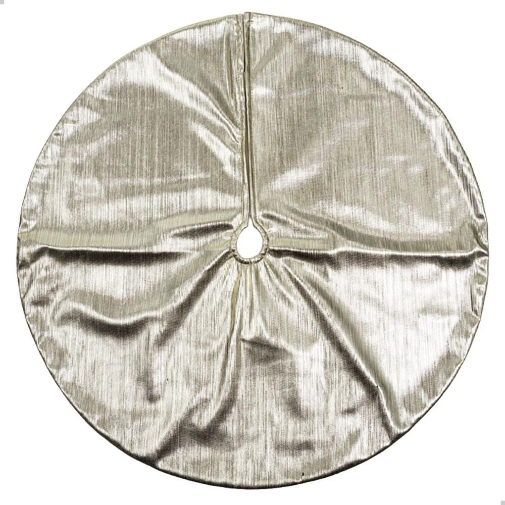 Saia Para Árvore De Natal Metálica 100cm Decoração