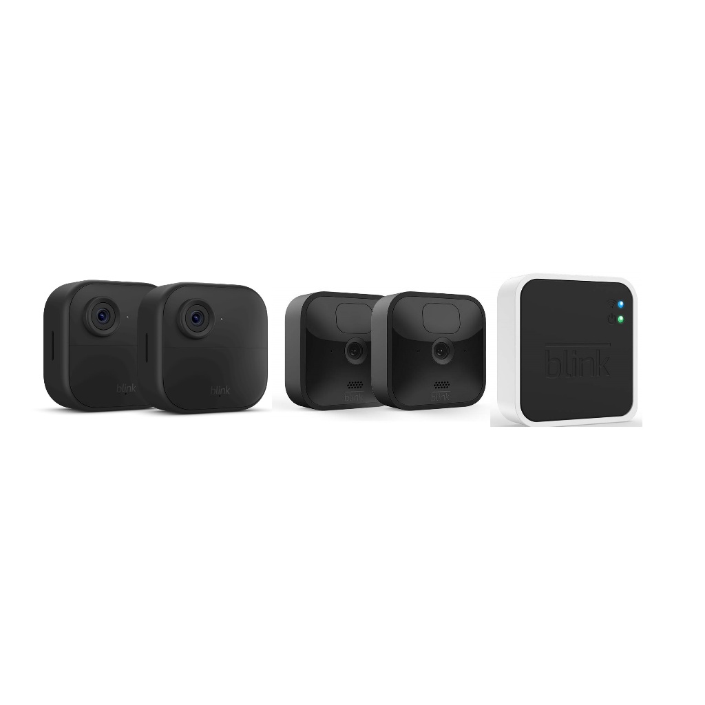 Câmera De Segunda Blink Outdoor - Kit C/ 4 Câmeras e Sync Module 2