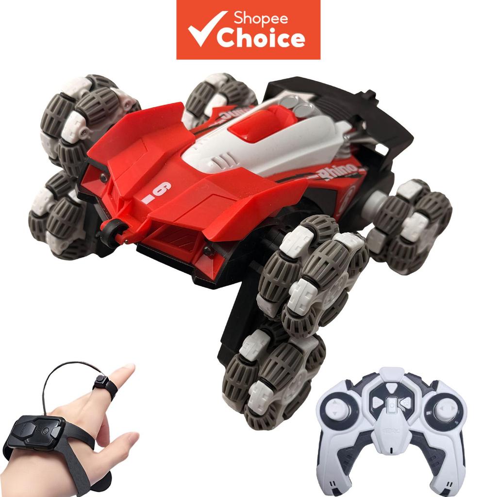 Crianças RC Stunt Car Gesto Manual Sensor Controle 6WD Torção Veículo Offroad Luz Brilhante Musical Rock Crawler Brinque