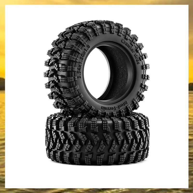 (Vzo) Pneu De Esteira De Borracha Pneus Tyer 90x38mm 4pcs 1.9 Polegada Para 1/10 12 H12P MN128 RC Crawler Car
