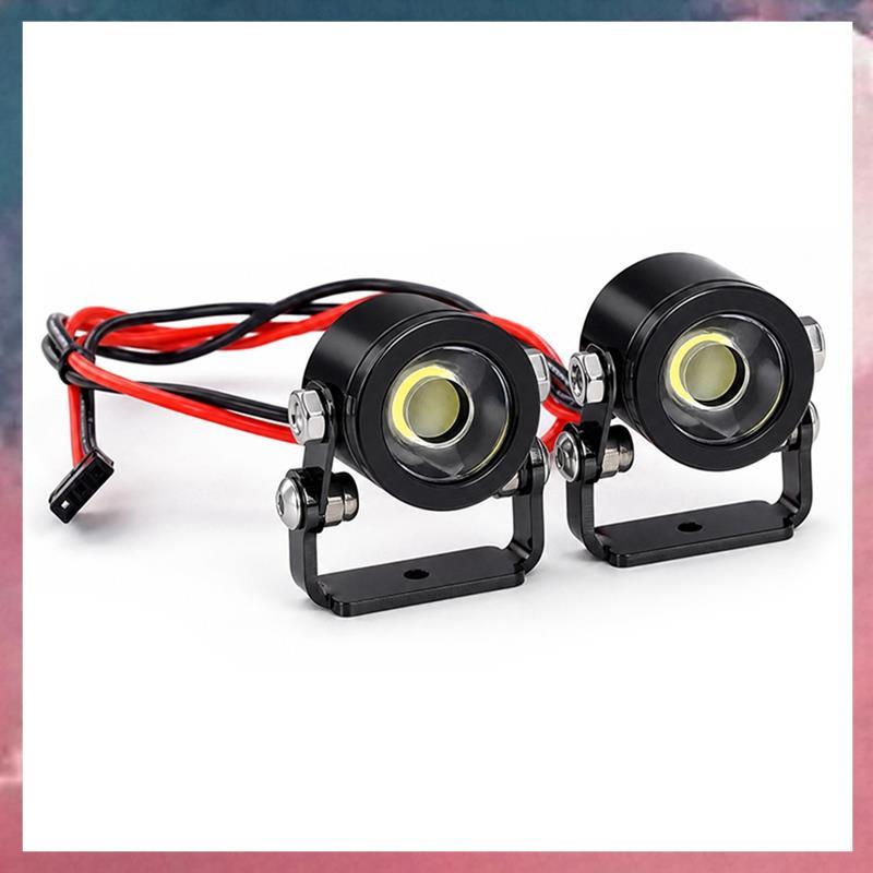 (Rjqx) Refletor De Alumínio Para Teto De Carro RC Luz Led 1/10 TRAXA TRX4 TRX6 Crawler Car Truck Universal Preto