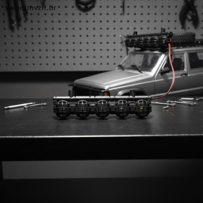 sweetmvzn MN RC Car Roof LED Light Atualizado Oril Parte De Alto Brilho Para 1/8 1/10 Off-Road Crawler Modificação BR