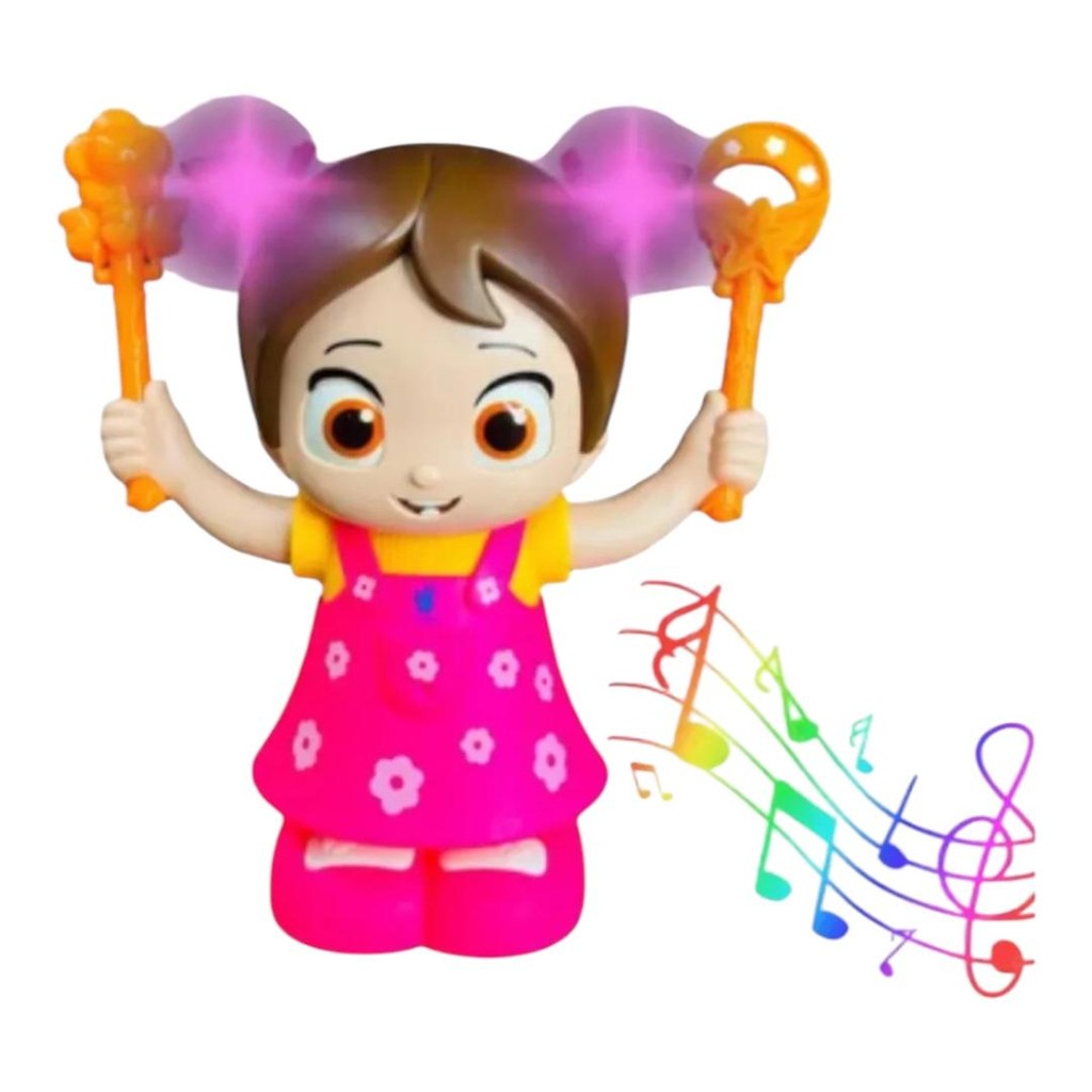 Dançarina Fofa Mini Canta Anda Dança Com Luzes E Sensor De Palmas