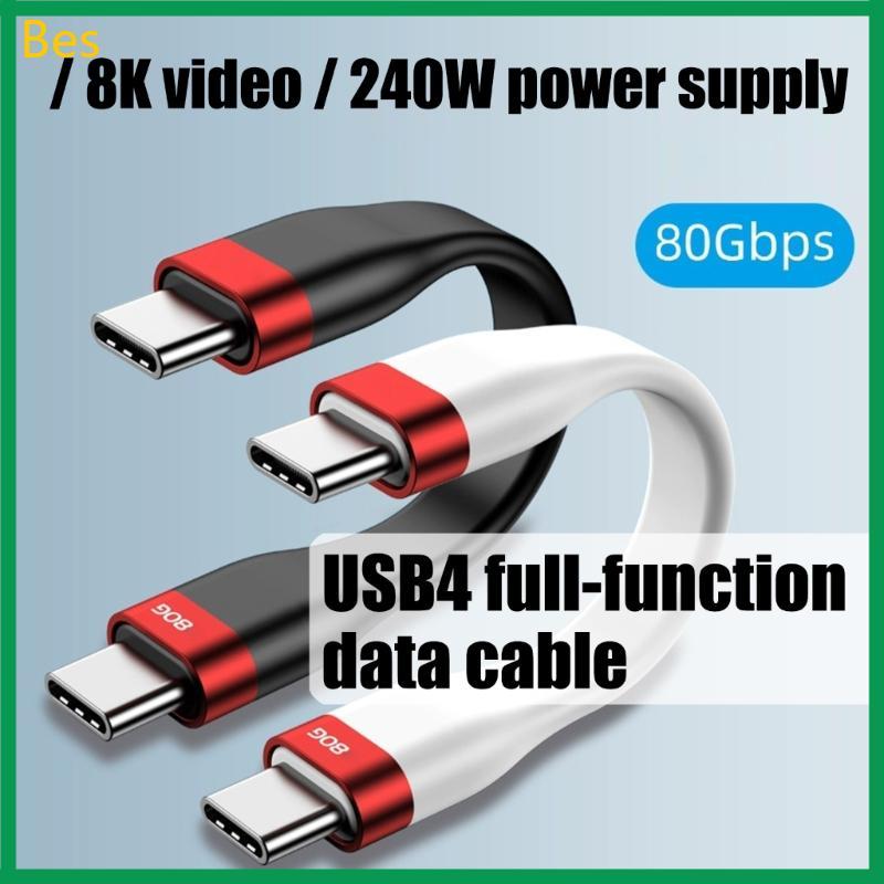 Bes Type C Carregamento USB4 5 Tecnologia 240WPD 80Gbps Transferência TPE