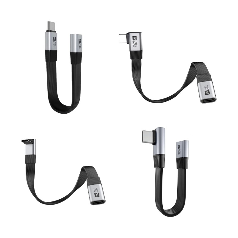 Cabo De Extensão BO 80Gbps 240W USB C Para Macho Fêmea
