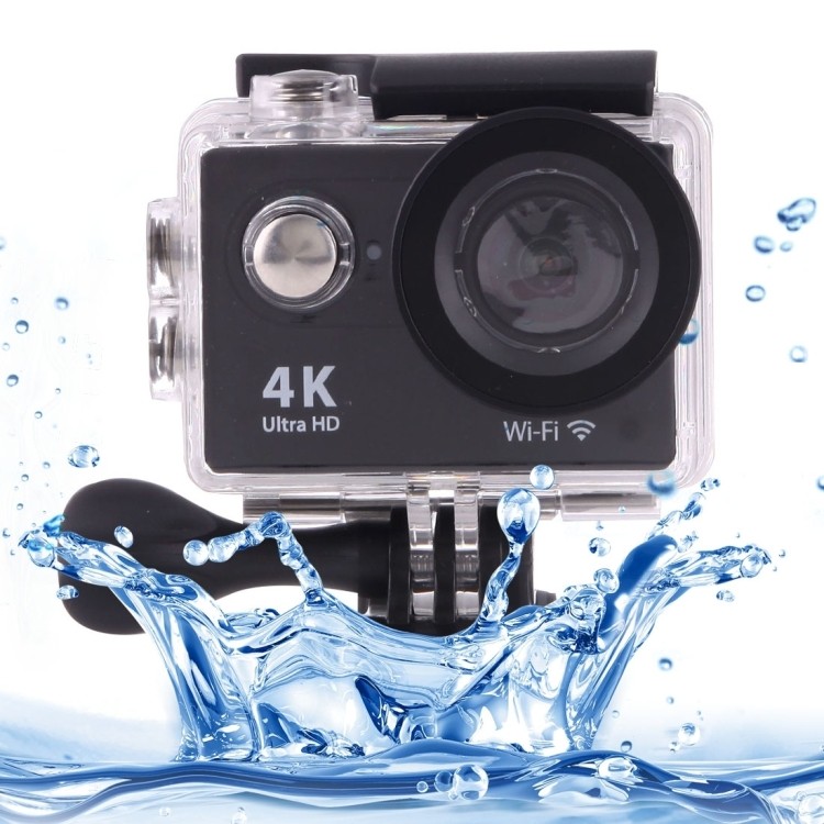 Câmeras Digitais H9 4K Ultra HD1080P 12MP 2 Polegadas Tela LCD Câmera Esportiva WiFi , Lente Grande Angular De 170 Graus