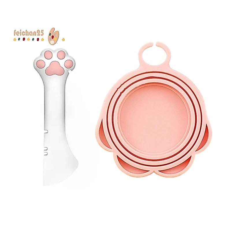 [Fast F] Colher Multifuncional Para Animais De Estimação Pode De Mistura De Alimentos Com Vedação De Silicone Armazename