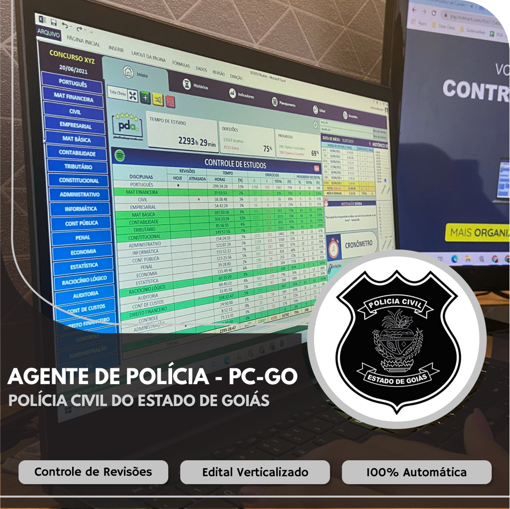 Planilha do Aprovado - PC-GO - Agente de Polícia