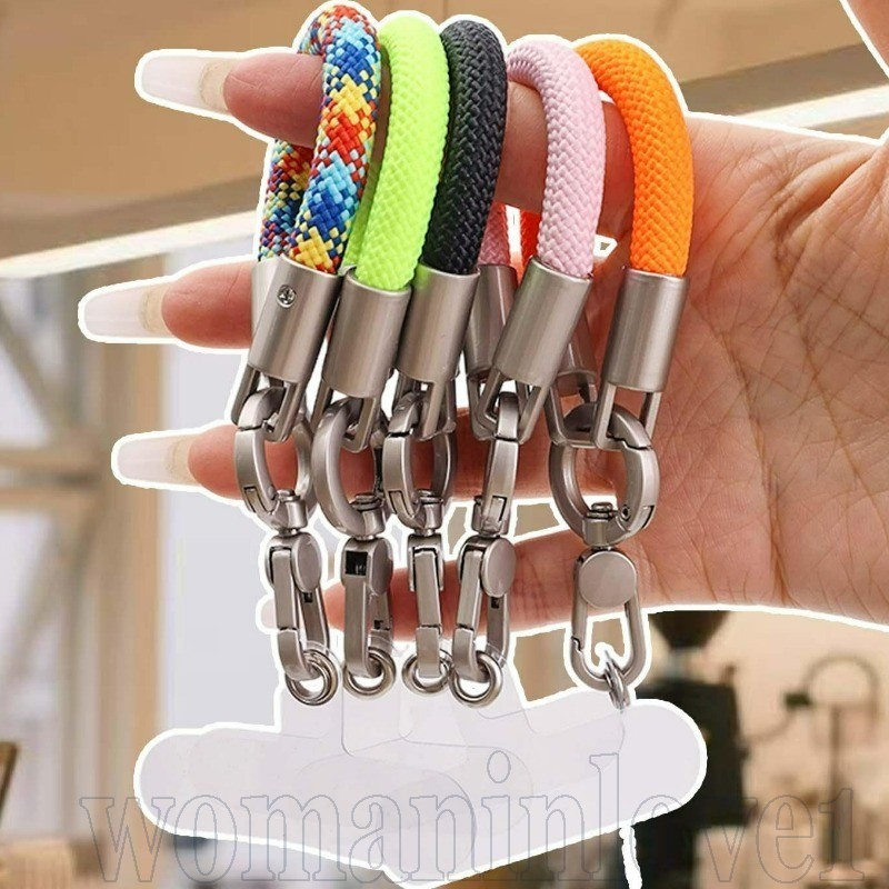 Cordão Para Celular-Alça De Pulso Curta Com Remendo-Corda Trançada-Corrente De Pulseira Anti-Queda-Universal Chaveiro De