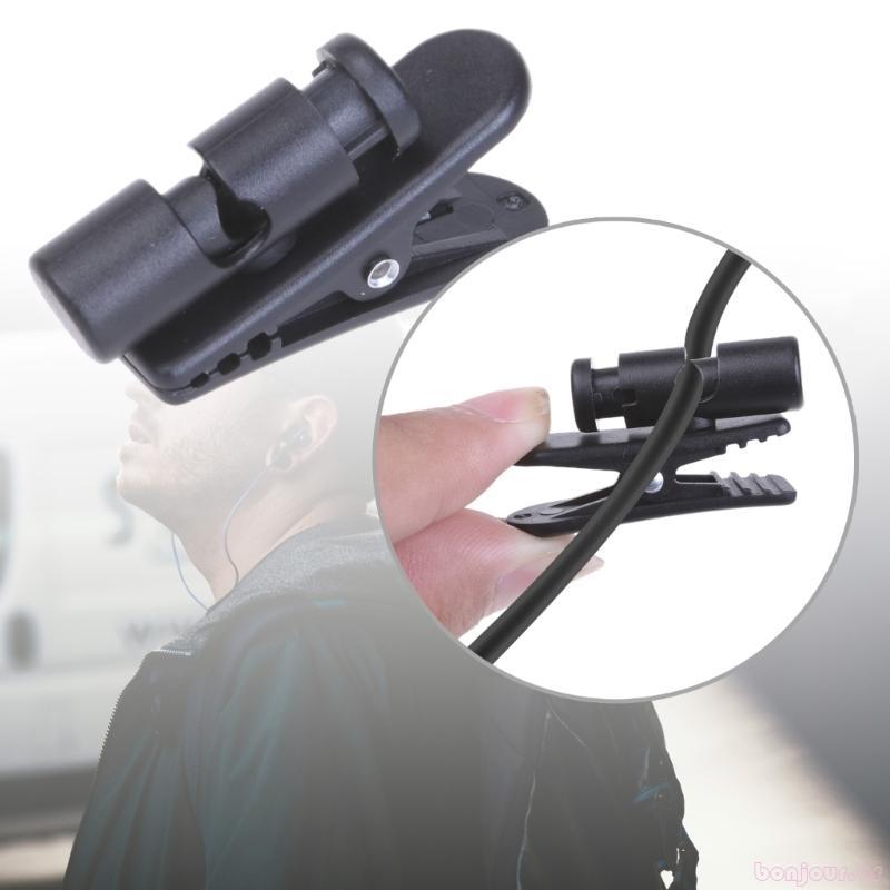 Clipe Fio Para Preto Grampos Fone Suporte Fácil Usar