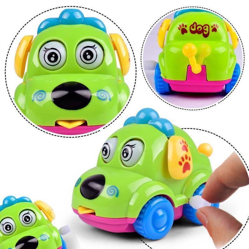 sweetmvzn Clowork Toy Children's Cartoon Winding Criativo Bonito Chain Up Car Pequeno Animal Presente Para Bebê BR