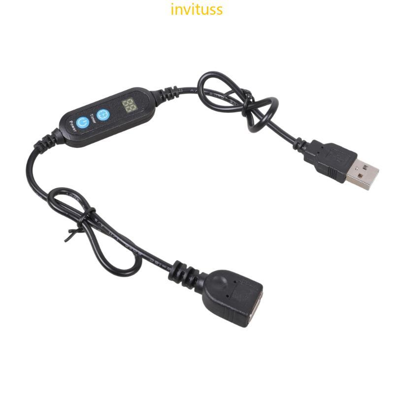 Inv Ciclo Ajustável USB Temporizador Alimentação 1-24 Contagem Regressiva Display Para Carregadores Luzes