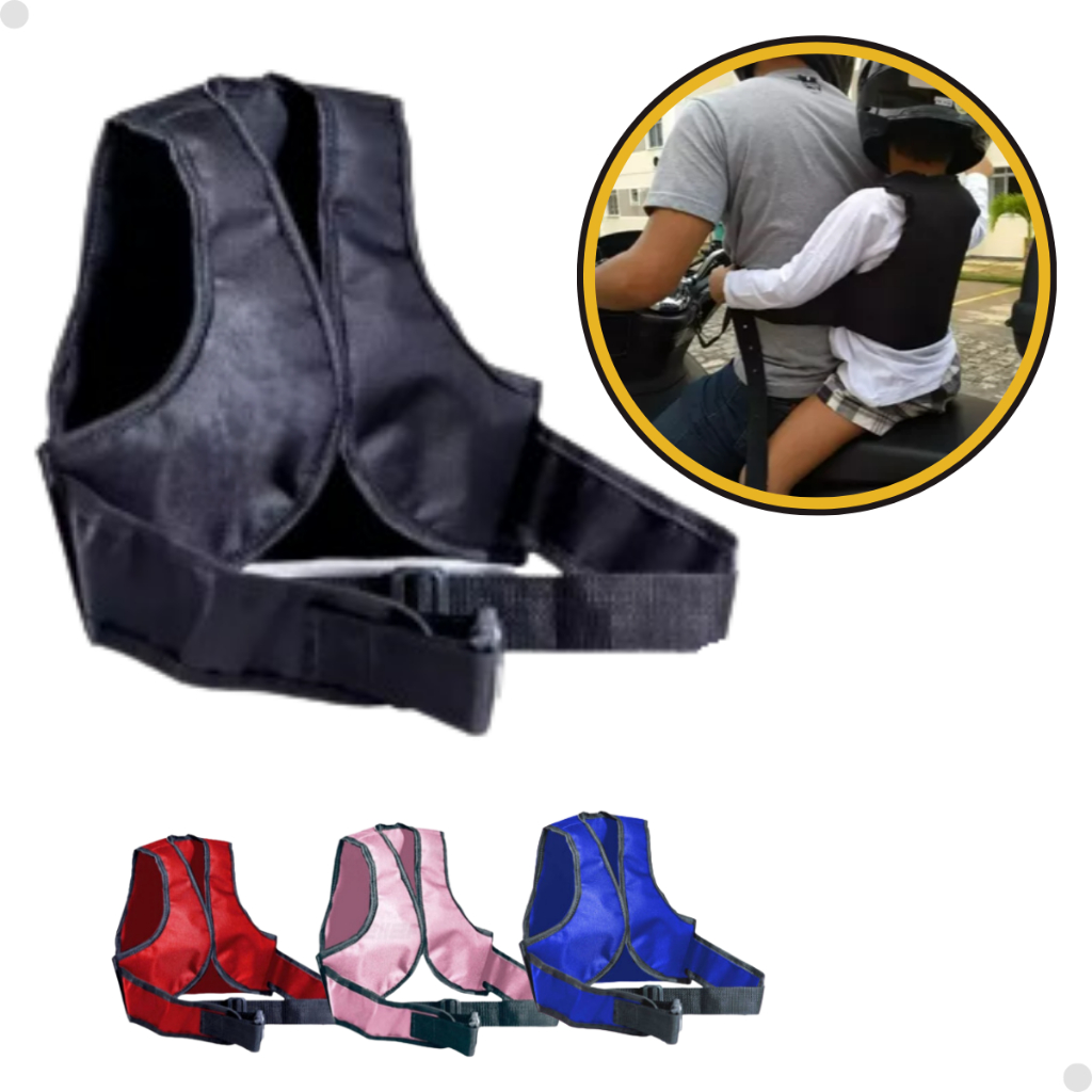 Colete cinto de segurança infantil moto Bike Menino Menina Universal Unisex Motocicleta