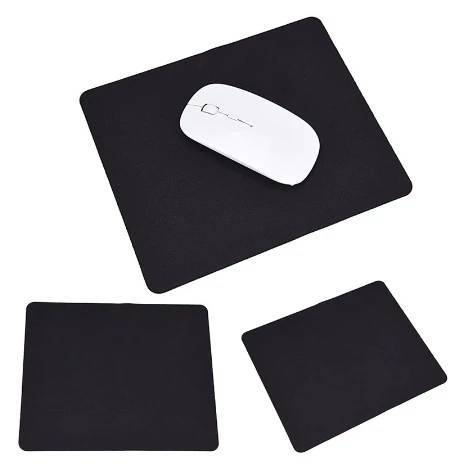 Kit 2 Mouses Pad Ergonômico com Apoio para Punho, Neoprene, Preto, 19,1 x 23,4 cm, Base