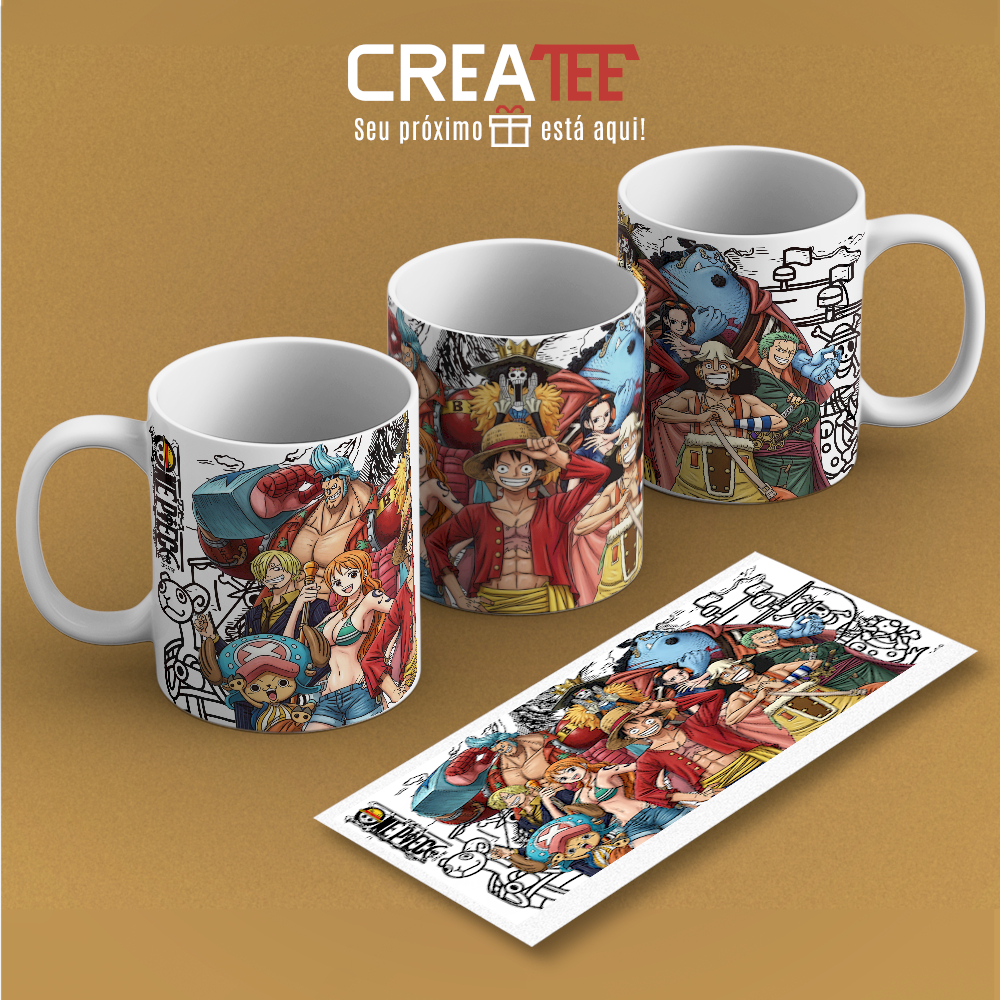 Caneca - Rumo ao One Piece - Anime