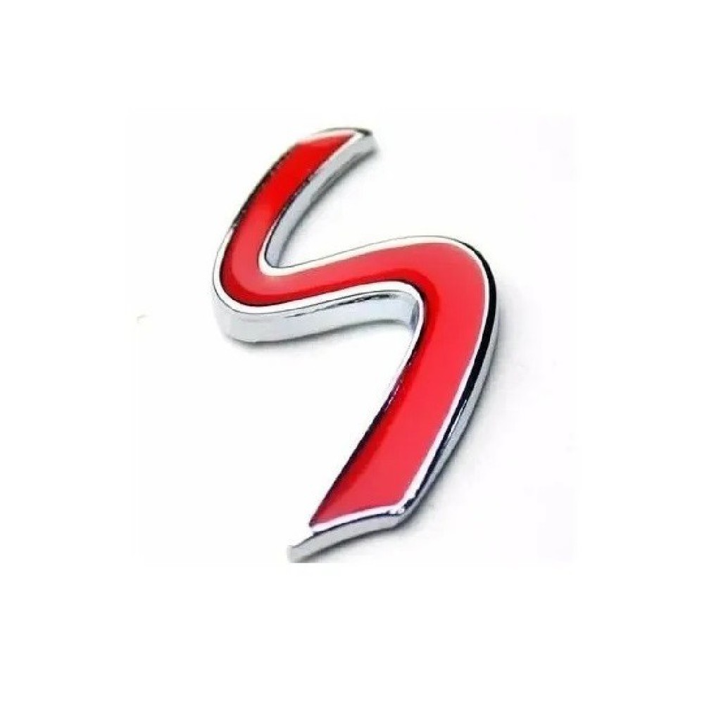 Emblema Mini Cooper S 4 Cm Coupe Cabrio Jcw Traseira Prata Porta Malas Countryman Roadster Clubman