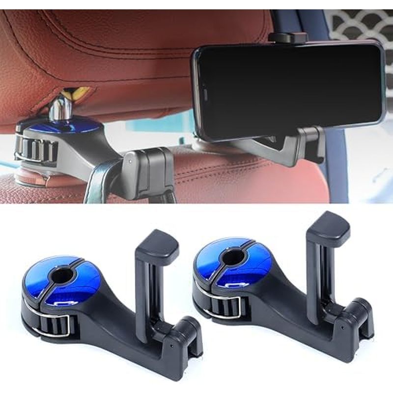 2 Pçs Ganchos De Assento De Carro Para Buick Cascoda Enclave Encore Envision Excelle GL6 GL8 LaCrosse Regal , 360 ° Rota