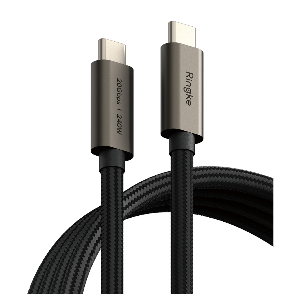 Ringke USB 3.2 Gen 2x2 USB-C Cable Compatibilidade Universal Cabo de Alta Velocidade para Dispositivos Inteligentes