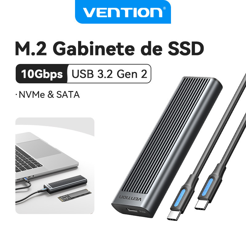 Vention M . 2 SSD Gabinete USB C Gen2 10 Gbps PCIE Caso Compatível Para Laptop/Telefone/Macbook