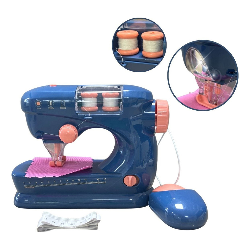 Máquina Costura Infantil Mini Ateliê Azul Importway
