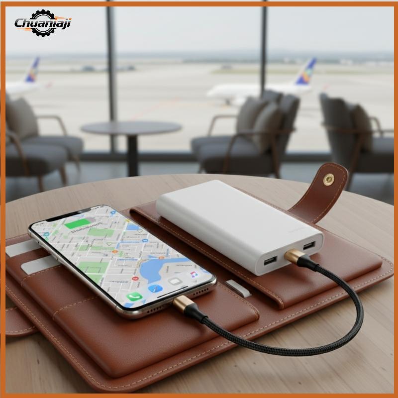 Chuaniaji 66W Trançado Nylon Curto Cabo USB C De 90 Graus De Carregamento Rápido Para Uso Em Viagens De Negócios BR