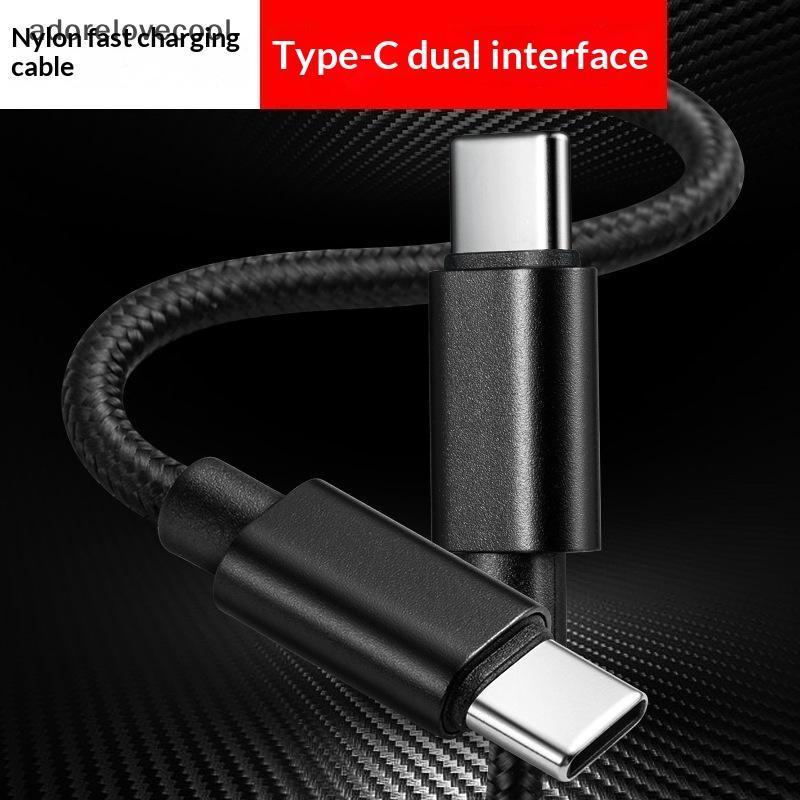 Cabo De Carregamento Rápido USB C Para Type 66W 5A Durável Nylon 1/2/Carga De Telefone De Carro De Viagem De Escritório