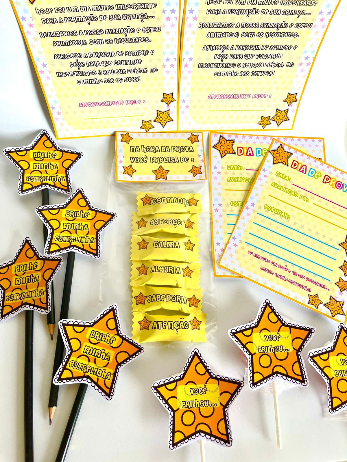 Kit incentivo dia de prova