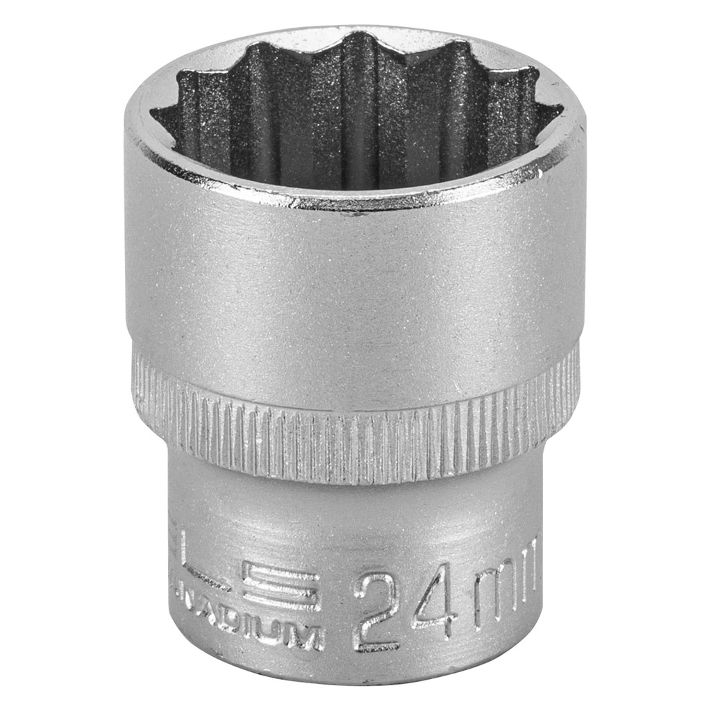 SOQUETE ESTRIADO 1/2POL CRV CLIPS PLASTICO 24MM 1PC // STELS