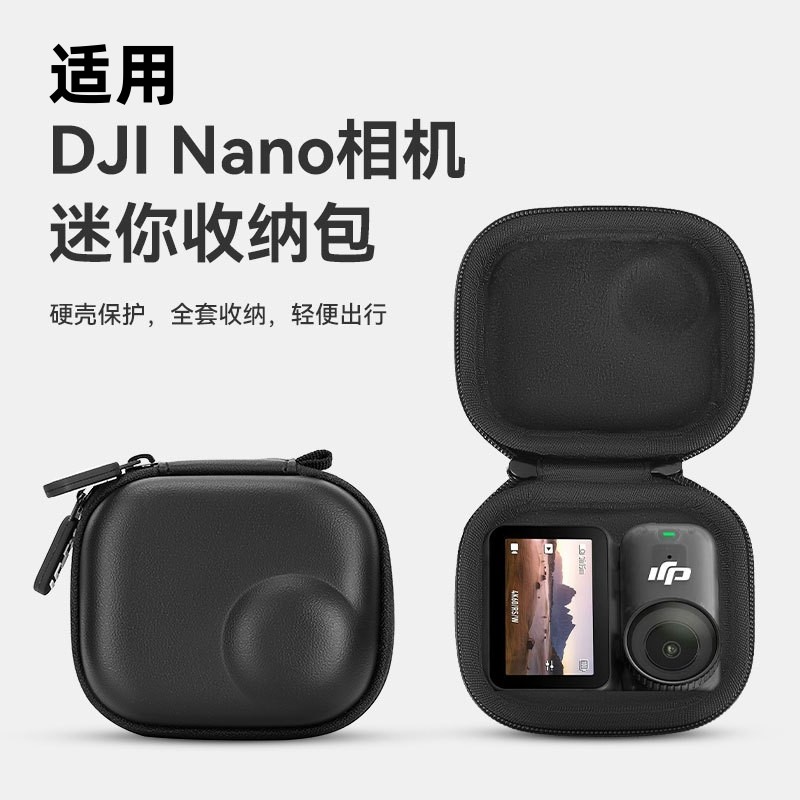 Adequado para DJI Osmo Nano Thumb Camera Bolsa de armazenamento autônoma Capa protetora de casca dura Corpo Mini bolsa p