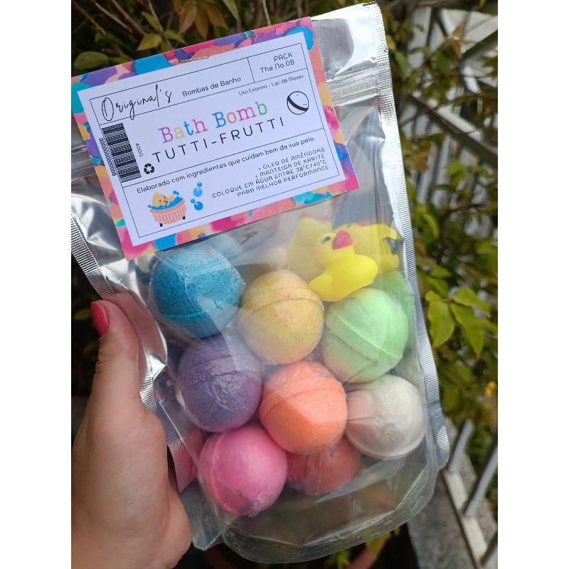 Mini bombas de banho efervescentes para banheiras ou escalda pés Bathbombs espumantes