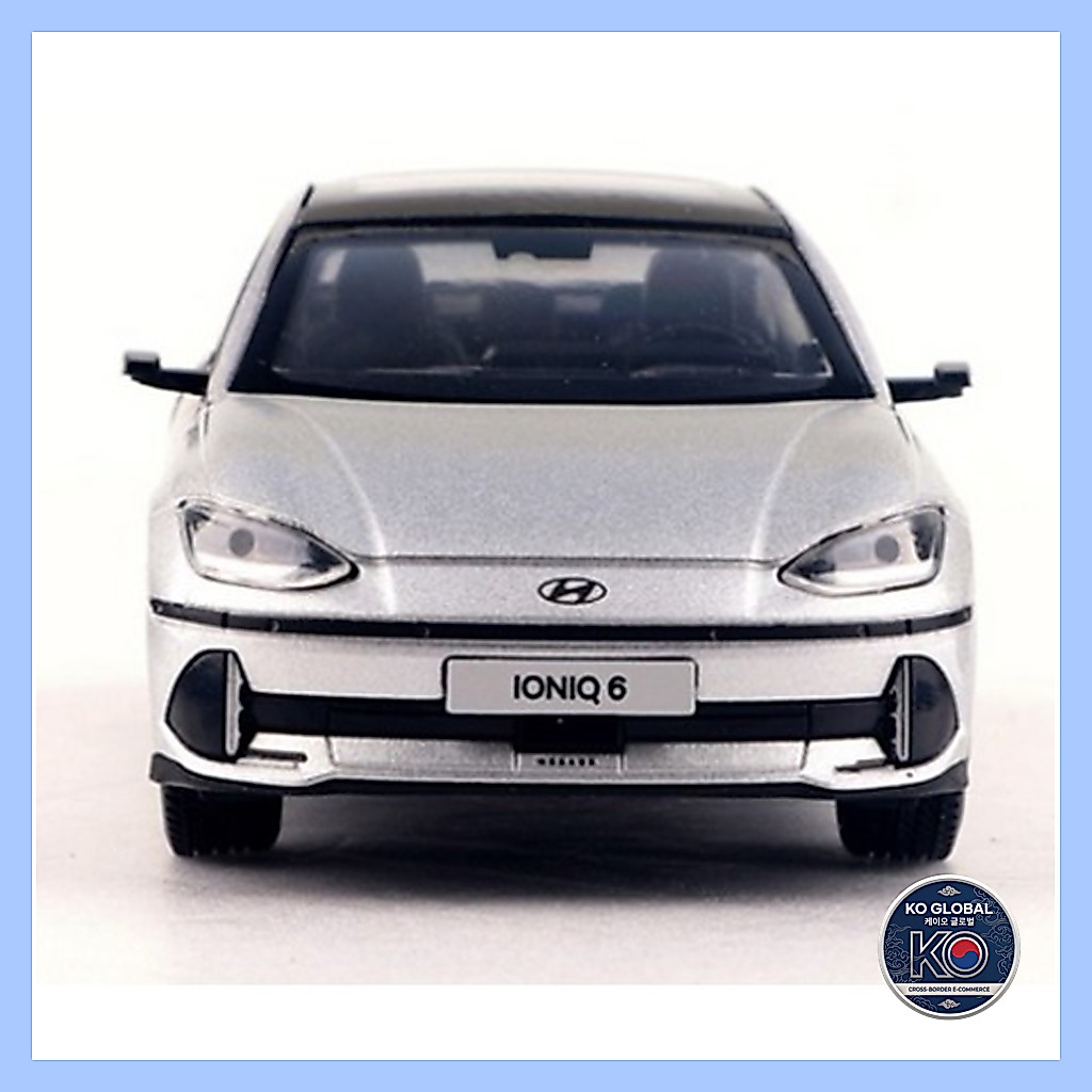 [Coréia] 🇰🇷 Hyundai Ioniq 6 Diecast Mini Car 1 : 38 (3 Cores)/Pull-Back Action EV Modelo Toy