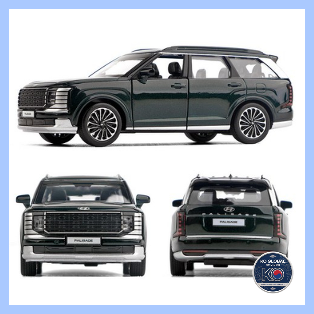 [Coréia] 🇰🇷 Hyundai A Nova Paliçada Mudança Completa Diecast Mini Carro 1 : 38 (3 Cores)/Brinquedo SUV De Ação Pull-Back