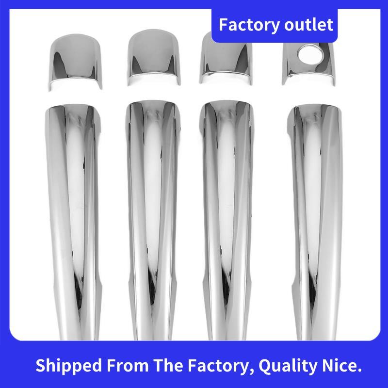Para 208 2012-2018 Luxuriou Chrome Exterior Maçaneta Da Porta Capa Acessórios Do Carro Adesivos Conjunto De Guarnição