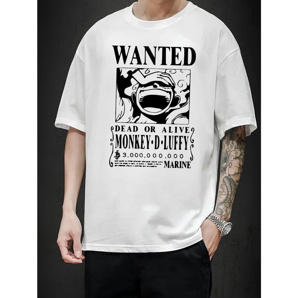 Camiseta Masculina Blusa Feminina Anime One Piece Luffy Gear Five Poliéster Dry Fit JS STORE JS