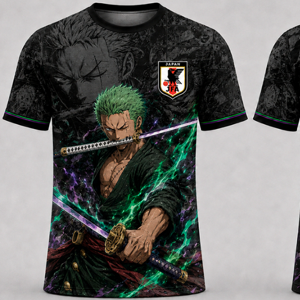Camiseta Anime One Piece Unissex Personalizada Luffy Gear 5 Zoro Sanji Ace Law Shanks Nami Loki Barba Branca Dry Fit