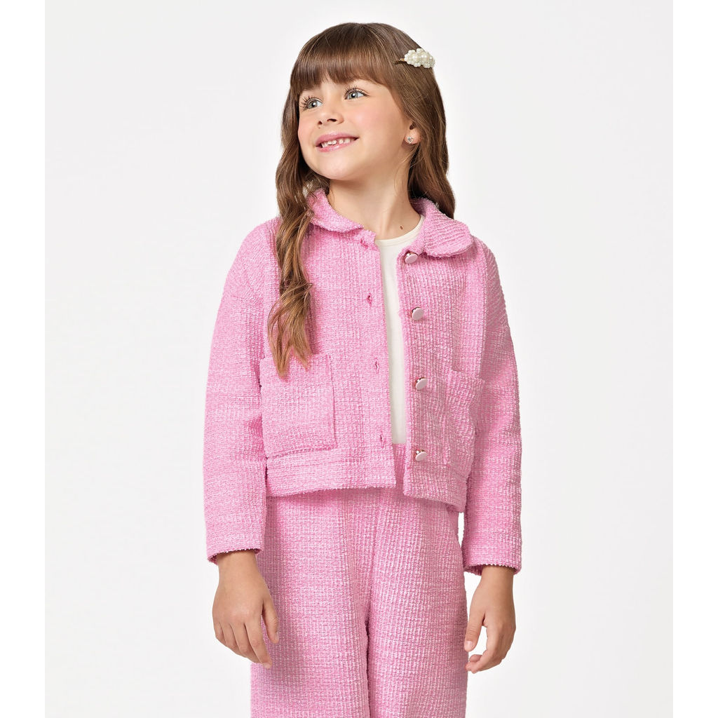 Casaco Infantil Tweed Shine Trick Nick Rosa