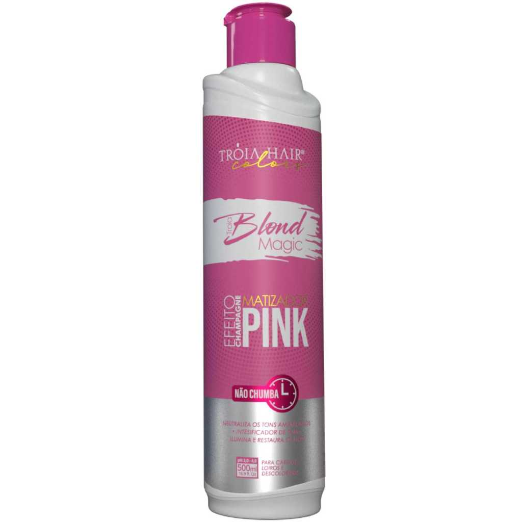 Troia Blond Magic Pink Efeito Champagne - Máscara Matizadora 500ml