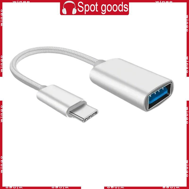 WIN Portátil Fêmea USB Para 5Pin Tipo C OTG Adaptador Linha
