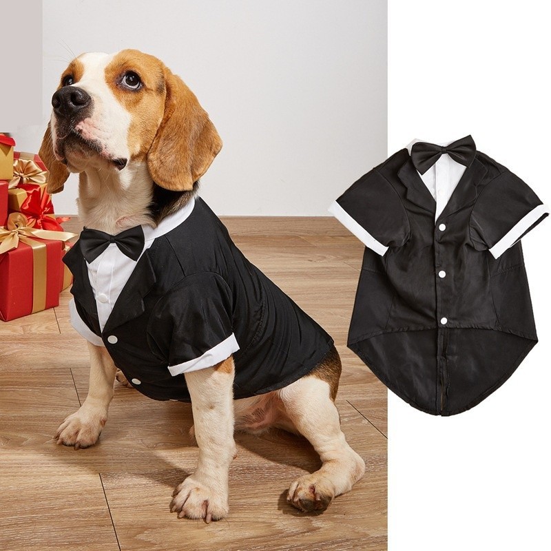 Roupas De Cachorro Gato Príncipe Traje De Casamento Cavalheiro Mascotas Chihuahua Tuxedo Bowtie Puppy Coat .