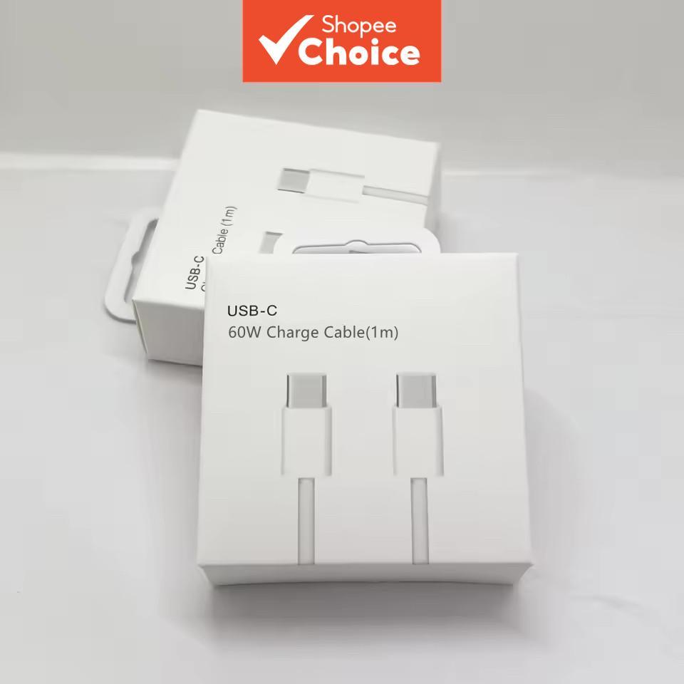 2pcs Cabo USB-C para Apple iPhone 15 16 17 Pro Max PD 60W Carregamento Rápido para Samsung Tipo C Cabo Trançado
