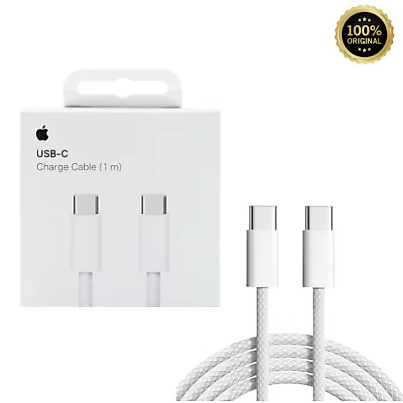 Cabo para IPhone Tipo-C Type-c Original Apple 60W 1 Metro IPhone 15 ao 17 IPad MacBook Serial Number