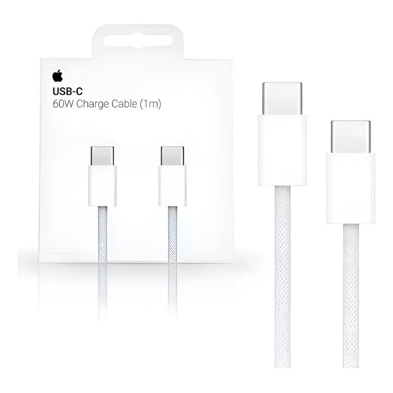Cabo Carregador Apple Original USB-c 1m 60w iPhone 15,16,17 e 18