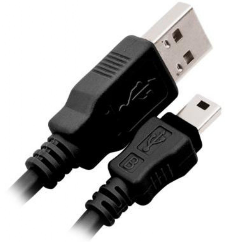 Cabo De Dados USB Mini 5 Pinos Padrão V8 para Dados e Carga