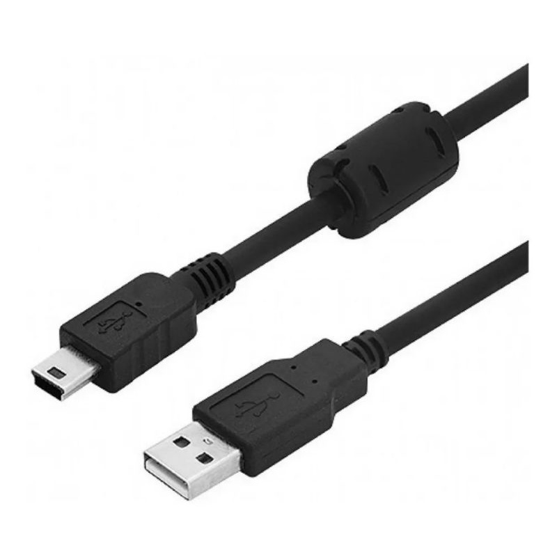 Cabo V3 Passa Dados + Carga Usb-v3-1m Mini USB 5 Pinos com 1 Metro