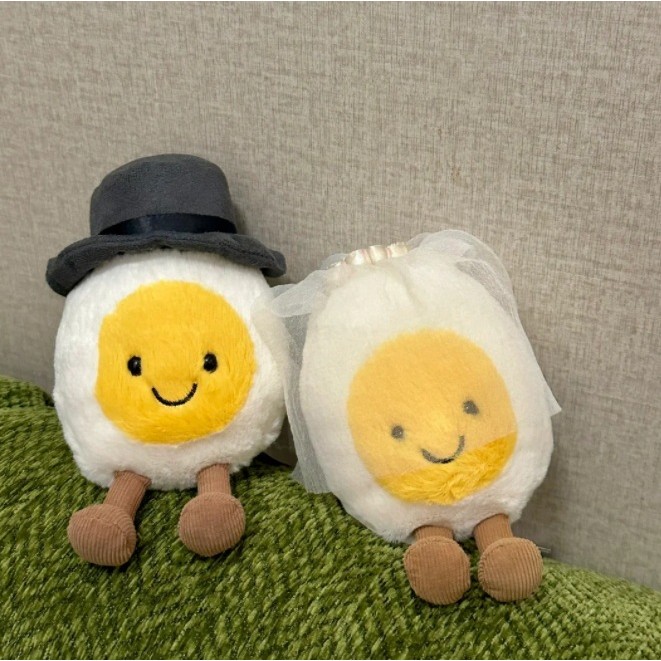 Bride and groom boiled egg cute dolls, wedding and Qixi Festival gifts