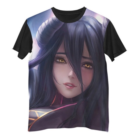 Camisa Camiseta Anime Overlord Albedo Pretty G1519
