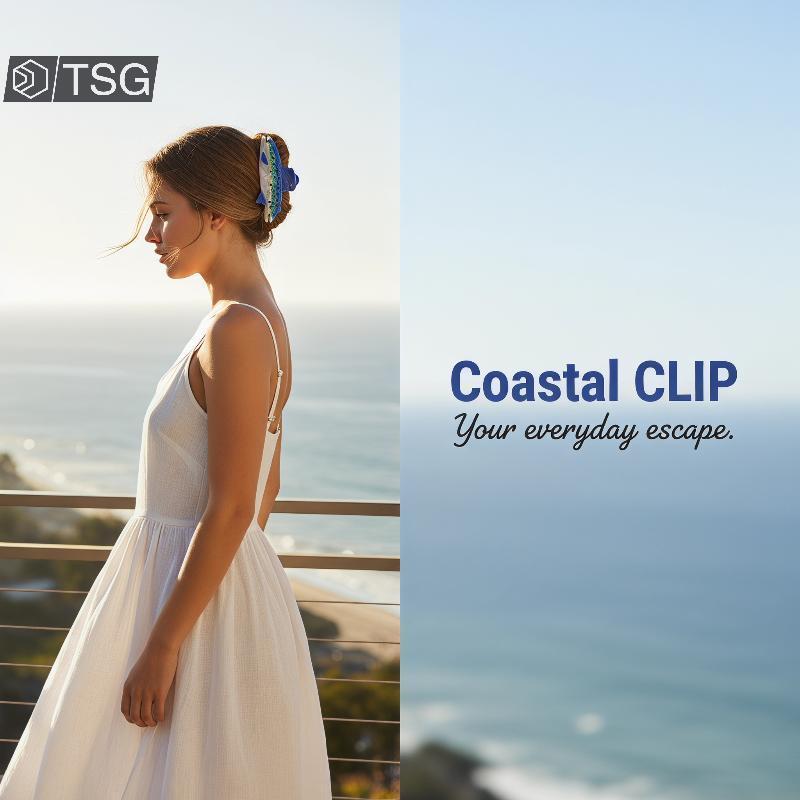 [Trêsgoodstonesgen] Clipe De Garra De Cabelo De Acetato Ocean Series Trout Design Ecológico Forte Fixação Acessório Para