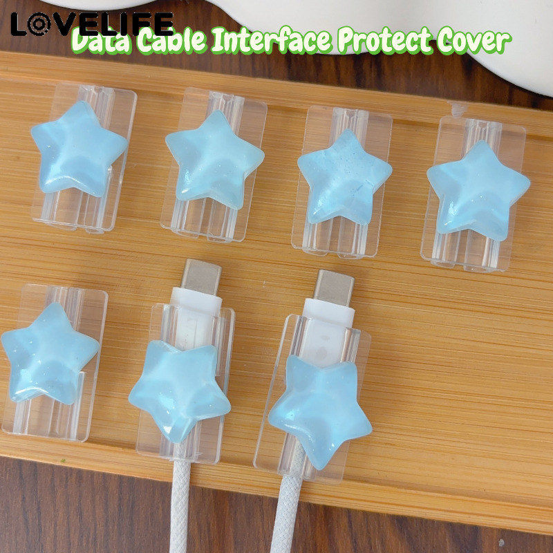 Protetor De Carregador De Plástico PP Durável | Design 3D Ocean Star , Capa Flexível E Resistente A Arranhões Para Vida